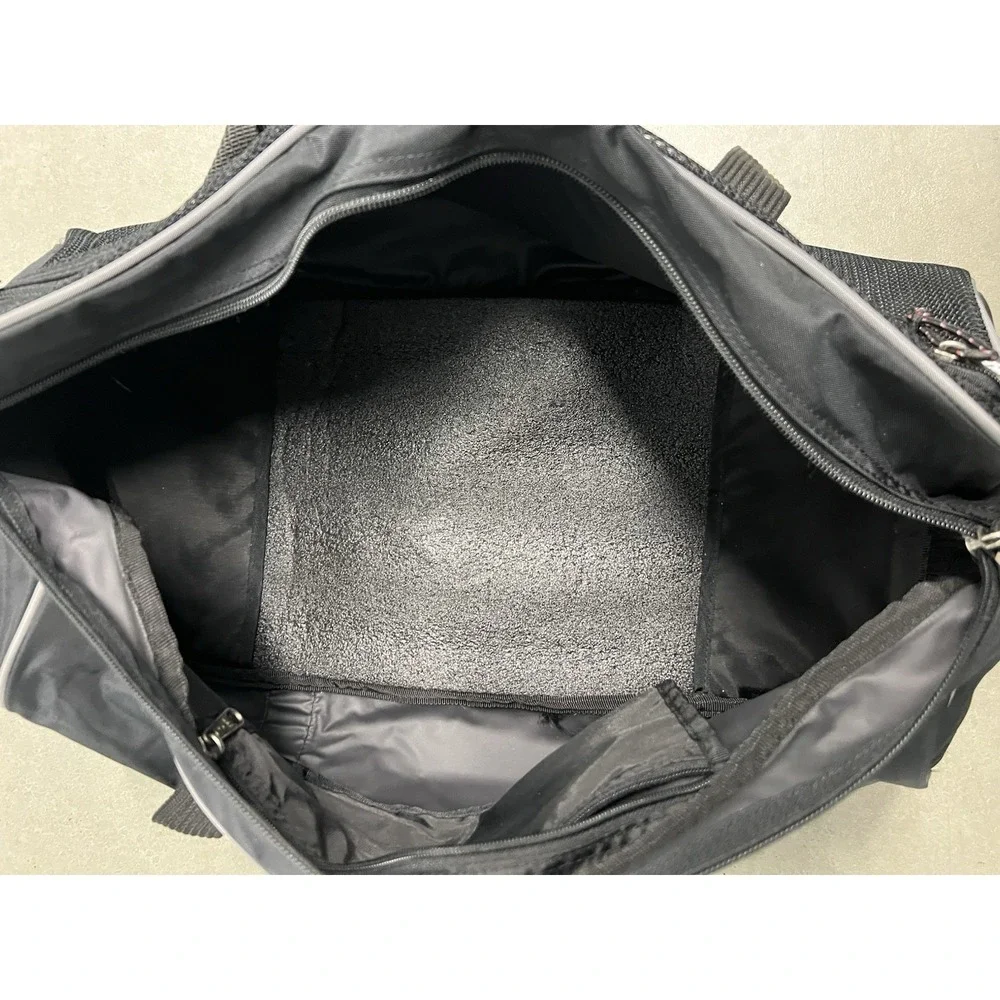 Nike Small Duffel Bag Black Gym Travel Sports Mesh Pocket Y2K Style